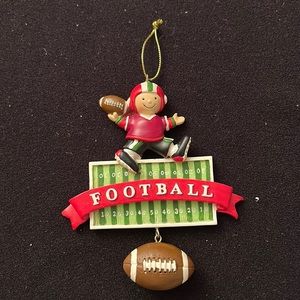 “Young, Football Player”, Kurt Adler Christmas Ornament, Brand New